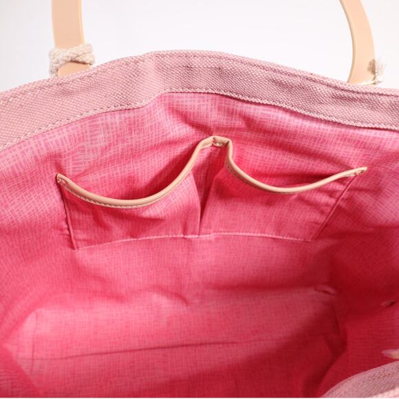 Spartina 449 Fiesta Embroidered Tote Bag- Richmond Hill Pink Palms - NWT - Picture 8 of 8